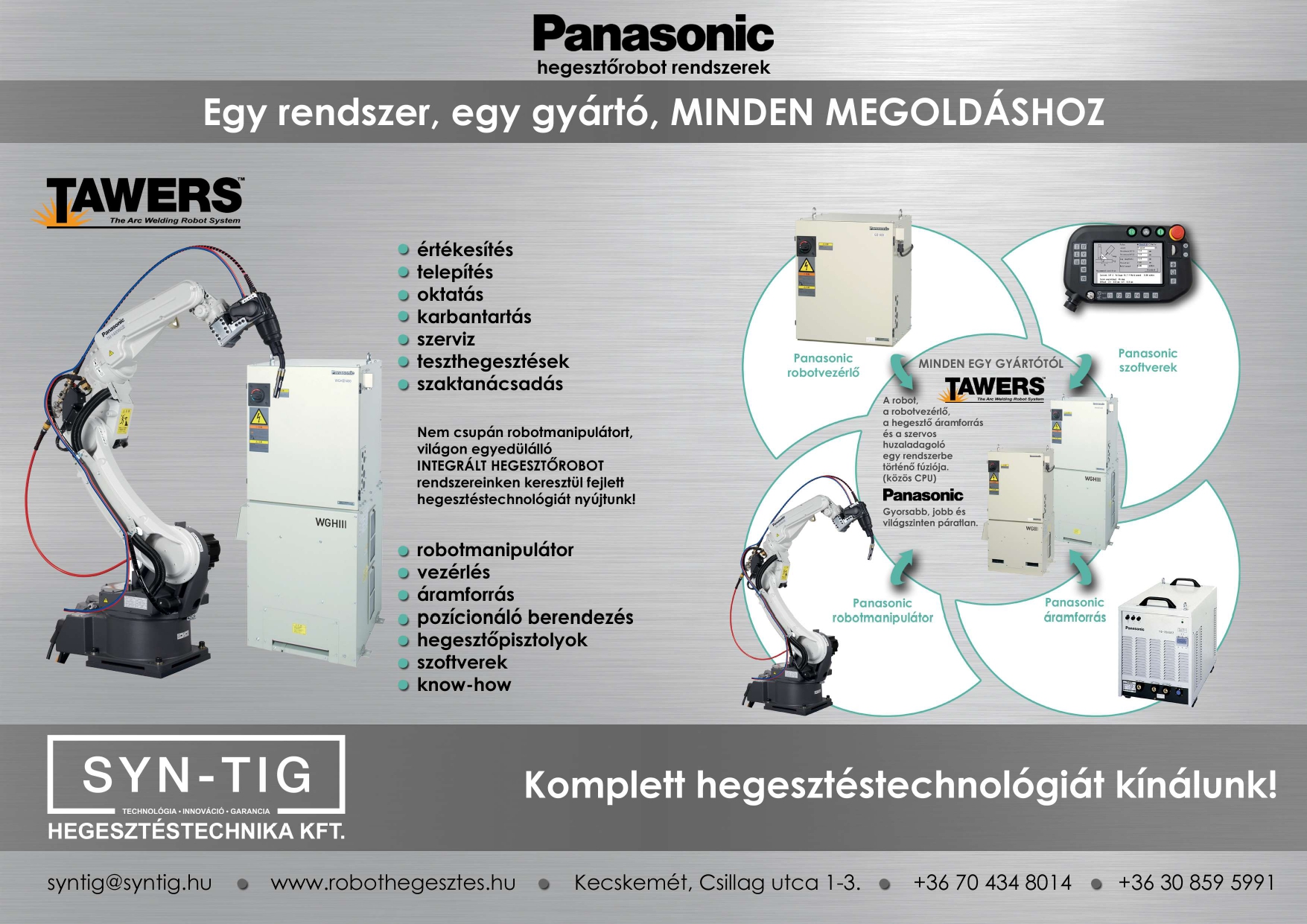 Miért a Panasonic hegesztőrobot rendszereit válasszuk?